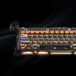 Клавіатура GravaStar Mercury K1 Pro 80keys Kailh Speedy Mint BT/WL/USB RGB CyberFlare (GSK1PRO_BO_BLK) - мініатюра 12