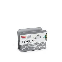 Серветниця з тримачем TOSCA біло-сіра (55352)