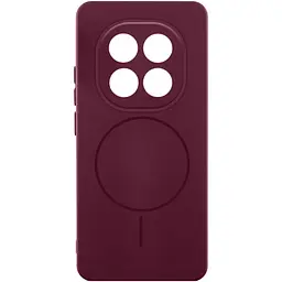 Чохол Silicone Cover Lakshmi Full Camera (AA) with Magnetic Fit для Xiaomi Redmi Note 15 Pro 5G Бордовий / Marsala