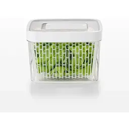 Контейнер для зберігання продуктів Oxo GreenSaver Produce Keepers 4 л прозорий з білим (11140000) - мініатюра 3