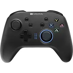 Геймпад Canyon для PlayStation 4 чорний бездротовий з тачпадом LED підсвічування