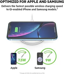 Підставка для бездротового заряджання Belkin Boost Up, 10 Вт, чорна Б/в - мініатюра 3