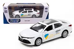 Іграшкова легкова машинка таксі Toyota Camry Uklon TechnoDrive 250291 білий колір