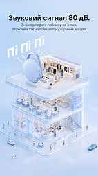 Bluetooth-трекер для пошуку речей Vention SpotTag Pop набір із 2 трекерів AirTag пошукова мітка Apple Find My або Android Find Hub пошук на карті за виявленнями мережі звуковий пошук 80 дБ сповіщення про залишені речі в Apple Find My спільний доступ увімкнення сигналу через Siri передавання посилання на розташування багажу авіакомпанії з підтримкою цієї функції через Find Hub зі змінною батарейкою CR2032 захист від бризок IPX4 до 1 року роботи батарейки 8 наліпок у комплекті сірий (KQXH0-2) - мініатюра 5