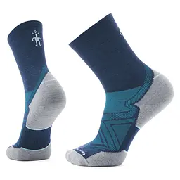 Шкарпетки чоловічі Smartwool Run Targeted Cushion Mid Crew 42-45 Сірий-Синій