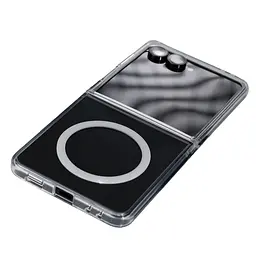 Чехол Samsung Galaxy Flip7 5G, Clear MagCase, прозрачный, противоударный, магнитный, панель-накладка с поддержкой MagSafe, поддержка беспроводной зарядки MagSafe, защита всего корпуса, TPU+PC, ArmorStandart (ARM88135) - мініатюра 5
