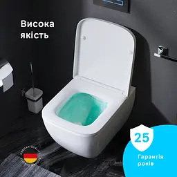 Унітаз підвісний FlashClean Am.Pm Spirit 2.0 з сидінням мікроліфт Square білий C701701SC, Білий - мініатюра 3