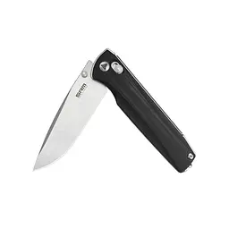 Ніж складаний туристичний SRM Terrier 258L-GB (9.3 см) D2 / G10 чорний - мініатюра 3