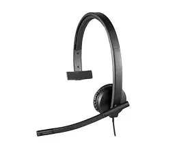 Гарнітура з вбудованим мікрофоном LOGITECH H570e Corded Mono USB Headset (Teams version) - BLACK - EMEA28-935 - USB-A