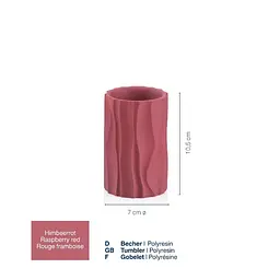 Стакан для зубних щіток KELA Merida малиново-червона 10,5х7 см (23769) - мініатюра 2