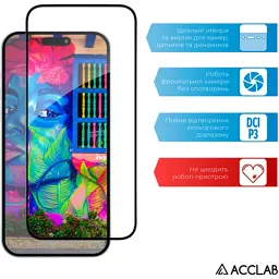Скло захисне ACCLAB Full Glue Apple iPhone 15 Plus (1283126575303) - мініатюра 5