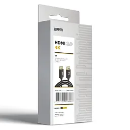 Кабель ArmorStandart HDMI 2.0 4K 1m Black (ARM69368) - мініатюра 3