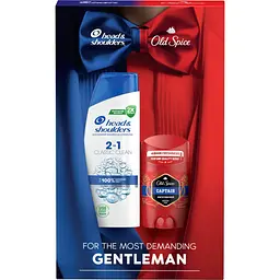 Подарунковий набiр: Шампунь проти лупи 2 в 1 Head&Shoulders Основний догляд 330 мл + Твердий дезодорант Old Spice Captain 50 мл - мініатюра 2