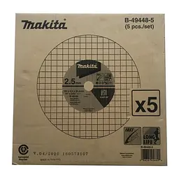 Набір дисків відрізних по металу 355 х 2.5 х 25.4 мм A36P-BF Makita B-49448-5 (5 шт) - мініатюра 4