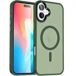 Чохол Ummi Colorful with MagSafe для Apple iPhone 17 (6.3) Зелений / Dark Green