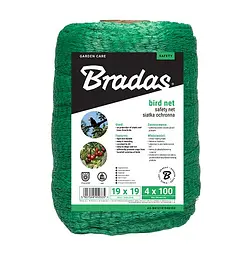 Сітка для захисту від птахів Bradas BIRD NET 10 г/м² 4x100 м AS-BN10191940100