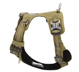 Шлея для собак Truelove TLH6282 з водонепроникної тканини Cordura, світловідбиваюча M, Хакі - мініатюра 2