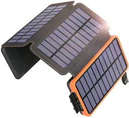 Портативна батарея Power Bank 25000mAh + Solare S025 сонячний заряд - мініатюра 7