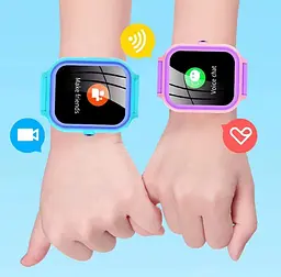 Дитячий смарт годинник T18 на Android з 16GB пам'яті, GPS, 4G дзвінками, відеозв'язком, YouTube, TikTok, WhatsApp та українською мовою До 5 днів роботи Блакитний - мініатюра 11