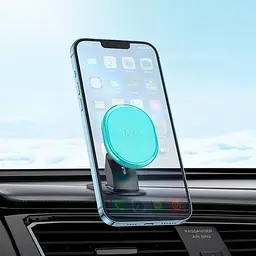 Тримач HOCO H2 Crystal magnetic (center console) зелений - мініатюра 8