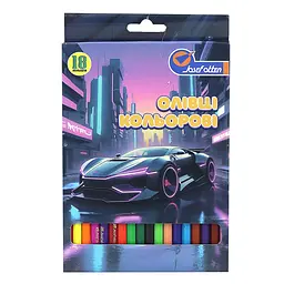 Олівці кольорові пластикові J. Otten «Sportcar» 18 кольорів