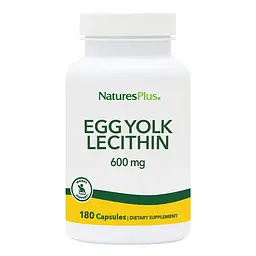 Натуральна добавка Natures Plus Egg Yolk Lecithin 600 mg, 180 вегакапсул