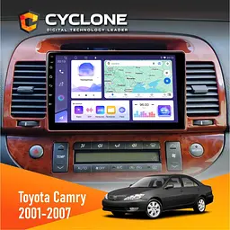 Штатна магнітола Toyota Camry 30 2001-2007 Cyclone C9-011 4x64, DSP Cyclone (НФ-00007152)