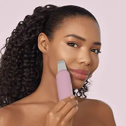 Мікрострумовий скрабер для шкіри та усунення чорних точок GESKE MicroCurrent Skin Scrubber & Blackhead Remover 9 в 1 рожевий - мініатюра 7