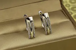 Сережки Xuping Jewelry Аршин 1,8 см сріблясті