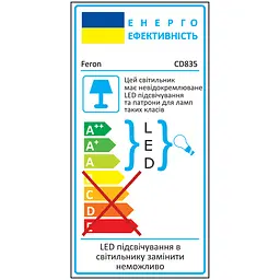 Вбудований світильник Feron CD835 під лампу з підсвіткою прозорий білий - мініатюра 2