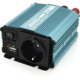 Інвертор напруги Mexxsun MXS-150, 12V/220V, 150W з модифікованою синусоїдою, 1 Shuko, клемні дроти, Q30