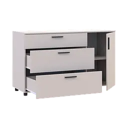 Комод Doros Торн Кашемір 3Ш/1Д 135х51.6х80 (41510187) - мініатюра 4