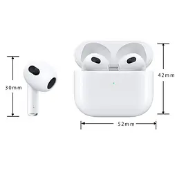 Бездротові навушники WUW-R194, TWS, BT5.0, 30mAh, 200mAh, 4h, white - мініатюра 2