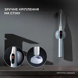 Електрична зубна щітка Oclean X Pro Digital Set Electric Toothbrush Champagne Gold - мініатюра 4