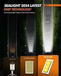 Автомобільні лампи SEALIGHT H7 6500K (Комплект 2шт) - мініатюра 4