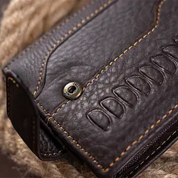 Чоловічий шкіряний гаманець Vintage 9,5х11х2 см acs0015162 - мініатюра 6