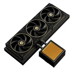 Система рідкого охолодження ID-Cooling DX360 GDL, чорний/золотистий, 3x AF-127-GDL, PWM, 500×2000±10%RPM, 29.9dB(A) Max, Intel: