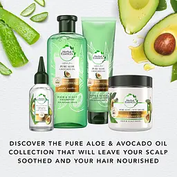 Безсульфатний бальзам-ополіскувач Herbal Essences Алое та масло авокадо для чутливої шкіри голови 275 мл - мініатюра 7