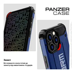 Чохол до мобільного телефона Armorstandart Panzer Xiaomi Redmi Note 14 Pro 4G / 14 Pro 5G / Poco X7 Dark Blue (ARM79849) - мініатюра 3