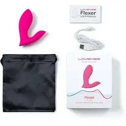 Смарт-вібратор в трусики Lovense Flexer привабливий рух + вібрація стимуляція клітора та точки G - мініатюра 5