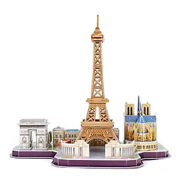 Пазл 3D CubicFun City Line Paris, 114 елементів (MC254h) - мініатюра 2