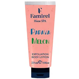 Отшелушивающий лосьон для тела Famirel Home Spa Exfoliant Body Lotion Melon & Papaya Дыня и папайя 225 мл