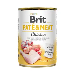 Вологий корм Brit Care Pate & Meat для собак з куркою 400 г (арт.100073/530281)
