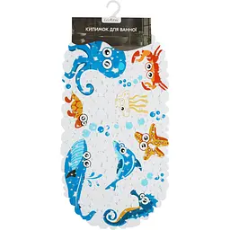 Килимок для ванної Eco Fabric Камінці 66х38 см фото-прінт Морські звірята (6638-001) - мініатюра 3