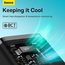 Блок швидкого заряджання OS Baseus GaN5 Fast Charger (mini) 1Type-C 30 W (CCGN070701) чорний - мініатюра 10