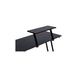 Геймерський комп'ютерний стіл GT Racer T-1741 (130x130x45x73) Black - мініатюра 9