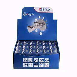 Набір кранів вентильних кутових Arco 1/2″х1/2″ Zenit Regula Z0912 30шт. VTQ005 000016257