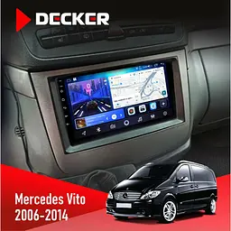 Штатна магнітола Mercedes-Benz Vito (W639), Viano (W639) 2006-2014 Decker D9-006 4x64, 4G Decker (НФ-00009575)