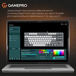 Клавіатура дротова GamePro Genesis Metallic Outemu Red Swithes USB Gray (MK110G) - мініатюра 11