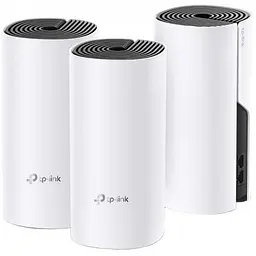 MESH-система TP-Link mesh Deco E4 AC1200 3Pcs White 802.11ac (DECO-E4-3-PACK)